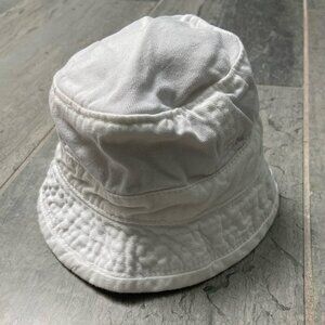 Baby Gap Cotton Bucket Sun Hat – White, Size XS (up to 3 months)